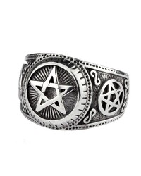 Ring Pentagramm 925 Silber - vergleichen und günstig kaufen